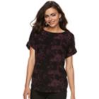 Women's Rock & Republic&reg; Crepe Strappy-back Top, Size: Small, Purple