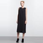 Women's Simply Vera Vera Wang Simply Noir Pleated Midi Dress, Size: Medium, Black