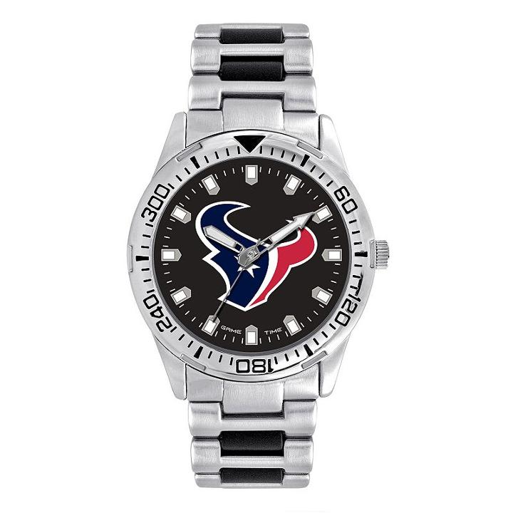 Men's Game Time Houston Texans Heavy Hitter Watch, Silver
