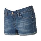 Juniors' Hydraulic Lola Frayed Curvy Shortie Shorts, Kids Unisex, Size: 3, Blue