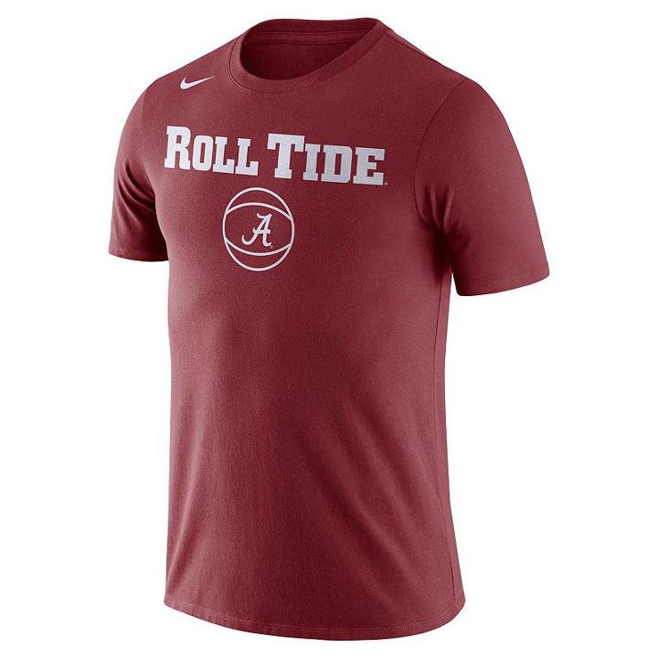 Men's Nike Alabama Crimson Tide Basketball Local Tee, Size: Large, Red