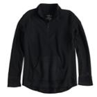 Girls 4-16 Cuddl Duds 1/4 Zip Fleece Top, Size: 4-5, Black