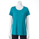 Women's Tek Gear&reg; Performance Base Layer Tee, Size: Xl, Turquoise/blue (turq/aqua)