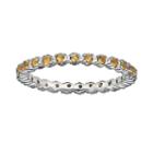 Stacks And Stones Sterling Silver Citrine Stack Ring, Women's, Size: 7, Orange