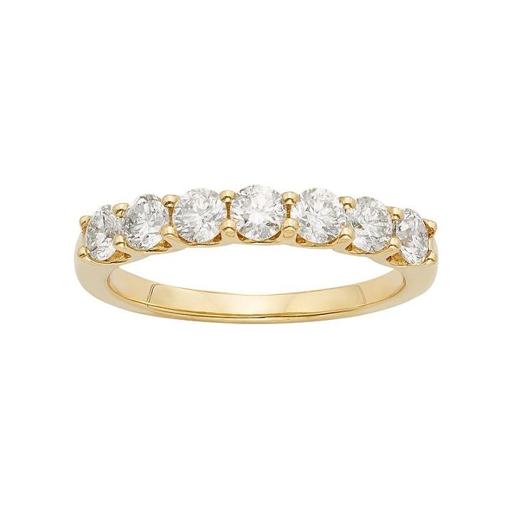 Igl Certified Diamond Wedding Ring In 14k Gold (1 Carat T.w.), Women's, Size: 8.50, White