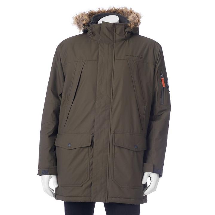 Big & Tall Free Country Hooded Parka, Men's, Size: Xl Tall, Green Oth