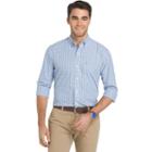 Men's Izod Essential Regular-fit Checked Button-down Shirt, Size: Large, Blue Other