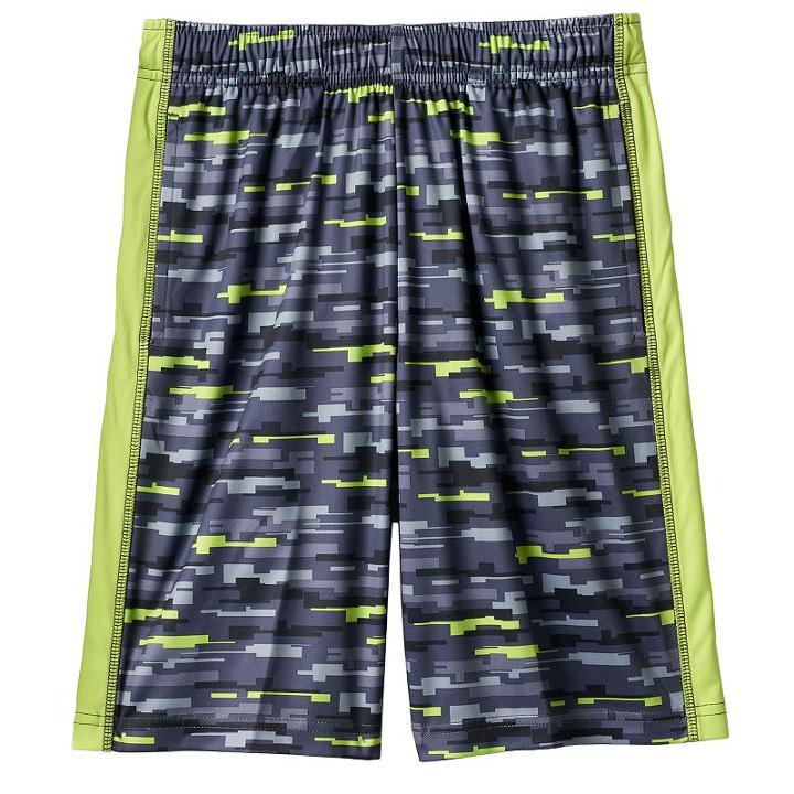 Boys 8-20 Tek Gear&reg; Sky Striped Performance Athletic Shorts, Boy's, Size: M(10-12), Dark Grey