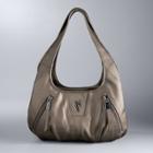 Simply Vera Vera Wang Sidekick Diagonal Zipper Satchel, Women's, Med Brown