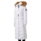 Juniors' Madden Girl Faux-fur Hooded Maxi Puffer Jacket, Size: Xl, White Oth