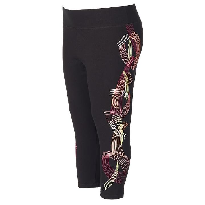 Juniors' Plus Size So&reg; Tie-dye Yoga Capri Leggings, Girl's, Size: 2xl, Black