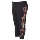 Juniors' Plus Size So&reg; Tie-dye Yoga Capri Leggings, Girl's, Size: 2xl, Black