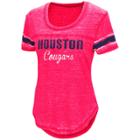 Women's Campus Heritage Houston Cougars Double Stag Tee, Size: Xxl, Brt Red