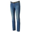Women's Apt. 9&reg; Modern Fit Straight-leg Jeans, Size: 0 Short, Med Blue