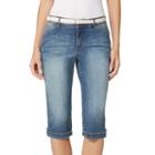 Women's Gloria Vanderbilt Lillian Skimmer Pants, Size: 16, Light Blue