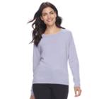 Women's Napa Valley Solid Crewneck Sweater, Size: Xl, Purple Oth