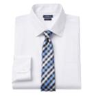 Men's Croft & Barrow&reg; Slim-fit Stretch-collar Dress Shirt And Patterned Tie, Size: Xl-36/37, Natural