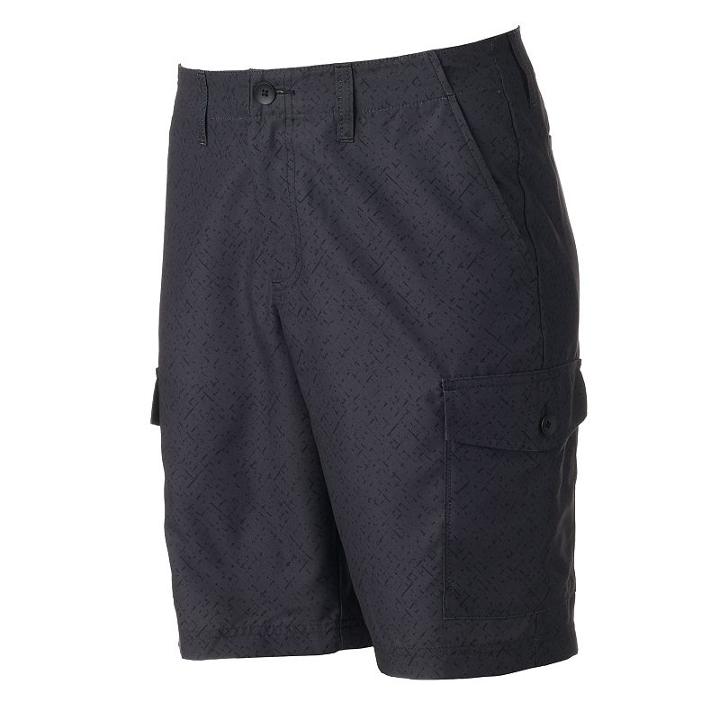 Men's Urban Pipeline® Microfiber Cargo Shorts, Size: 40, Grey