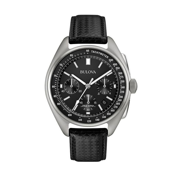 Bulova Men's Special Edition Moon Landing Replica Chronograph Watch & Interchangeable Band Set - 96b251, Black