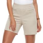 Women's Briggs Super Stretch Twill Shorts, Size: 14, Lt Brown
