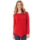 Women's Apt. 9&reg; Mitered Crewneck Sweater, Size: Small, Red