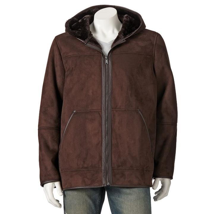 Big & Tall Excelled Faux-shearling Jacket, Men's, Size: 4x Big, Brown