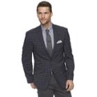 Men's Andrew Fezza Modern-fit Check Sport Coat, Size: 40 - Regular, Blue Other
