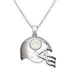 San Diego Chargers Sterling Silver Helmet Pendant Necklace, Women's, Size: 18, Grey