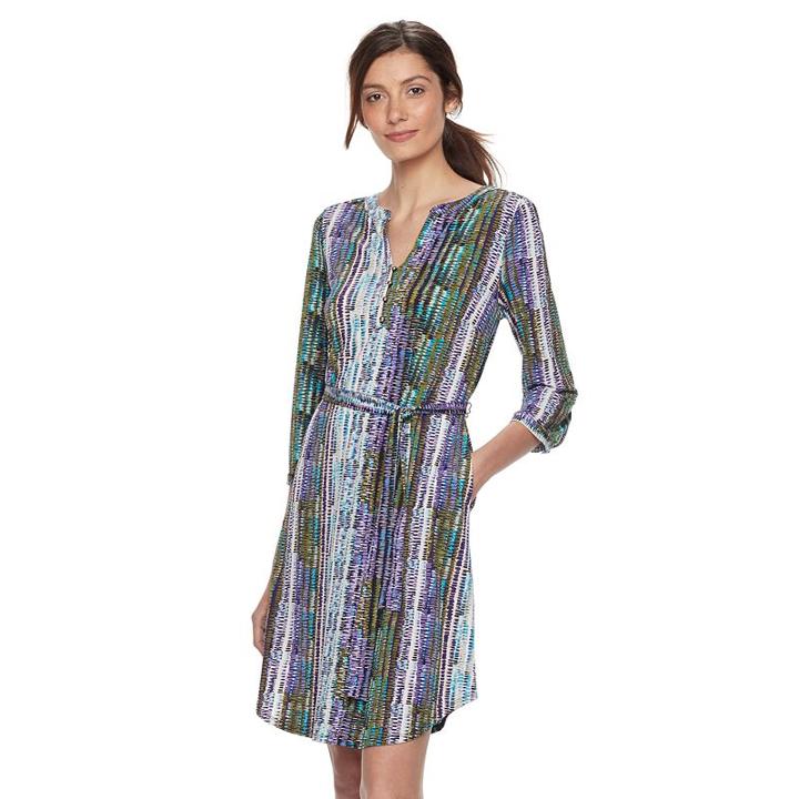 Women's Dana Buchman Shirtdress, Size: Small, Purple