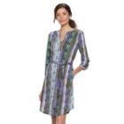 Women's Dana Buchman Shirtdress, Size: Small, Purple