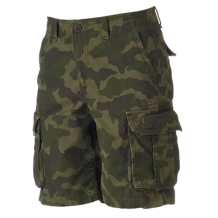 Men's Urban Pipeline&reg; Twill Cargo Shorts, Size: 29, Silver