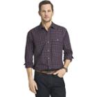 Big & Tall Van Heusen Classic-fit Plaid Heathered Button-down Shirt, Men's, Size: Xl Tall, Med Purple