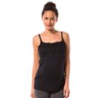 Maternity Pip & Vine By Rosie Pope Lace Nursing Cami, Women's, Size: Xl-mat, Black