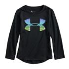 Toddler Girl Under Armour Logo Graphic Long-sleeve Tee, Size: 3t, Black