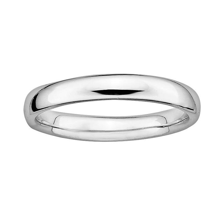 Stacks And Stones Sterling Silver Stack Ring, Women's, Size: 10, Grey