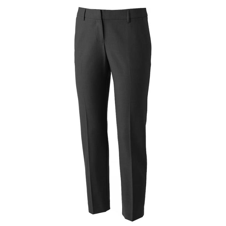 Apt. 9&reg; Modern Fit Ankle Dress Pants - Women's, Size: 4, Black
