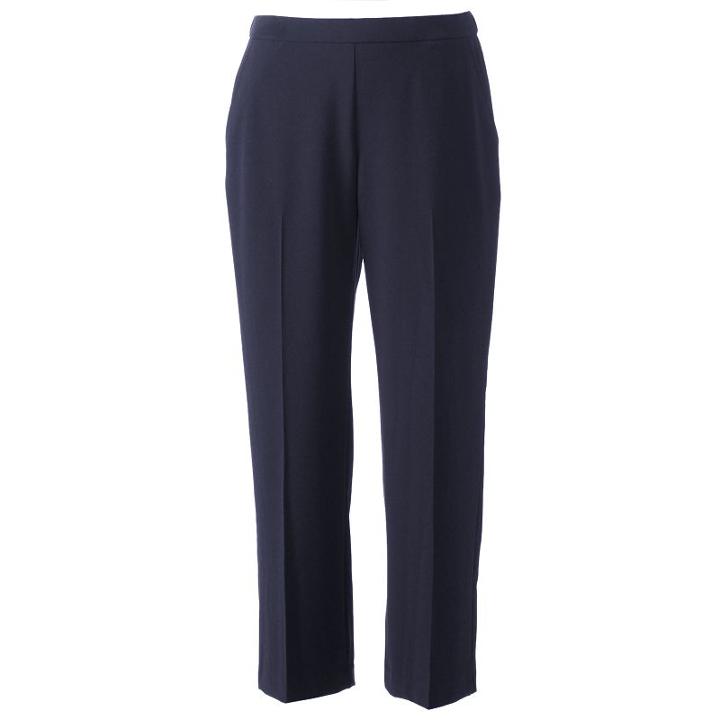 Petite Croft & Barrow&reg; Solid Pull-on Dress Pants, Women's, Size: 10p-short, Blue (navy)