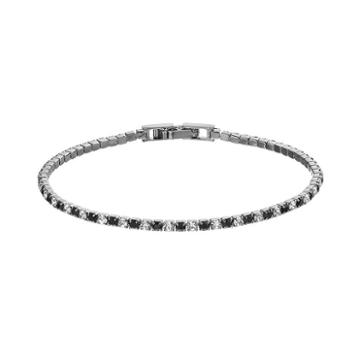 Duchess Of Dazzle Crystal Jet Tone Bracelet, Women's, Black