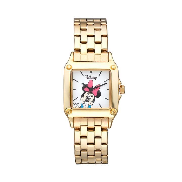 Disney's Minnie Mouse Women's Stainless Steel Watch, Yellow