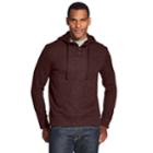 Men's Van Heusen Slim-fit Never Tuck Fleece Henley Hoodie, Size: Medium, Brt Red