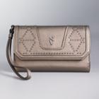 Simply Vera Vera Wang Midnight Studded Wristlet, Women's, Med Beige