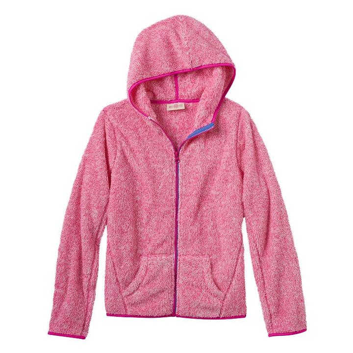 Girls 7-16 & Plus Size So&reg; Sherpa Zip-up Hoodie, Girl's, Size: 16, Brt Pink