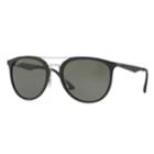 Ray-ban Rb4285 55mm Square Polarized Sunglasses, Women's, Black