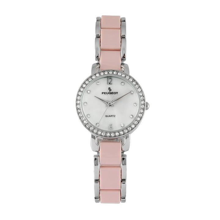 Peugeot Women's Crystal Watch - 7083pk, Multicolor