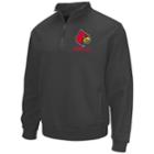 Men's Louisville Cardinals Fleece Pullover, Size: Xl, Grey (charcoal)