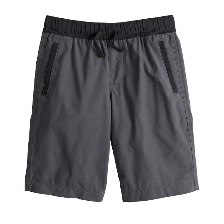 Boys 8-20 Urban Pipeline&reg; Pull-on Flat-front Shorts, Size: L(14/16), Dark Grey