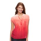 Women's Apt. 9&reg; Crepe Blouse, Size: Medium, Pink
