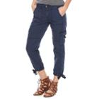 Women's Sonoma Goods For Life&trade; Drawstring Cuff Capris, Size: 2, Dark Blue
