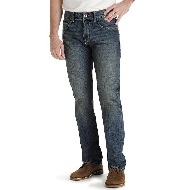 Lee, Men's Modern Series Active Comfort Slim Straight Jeans, Size: 36x30, Med Blue