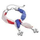 Mudd&reg; Red, White & Blue Knotted Fabric Bracelet, Women's, Multicolor